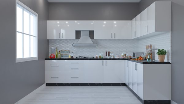 Modern L-shaped Kitchen Interior